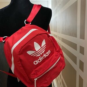 Adidas red mesh book bag